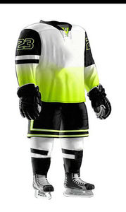 Conjuntos de Uniformes de Hockey sobre Hielo Personalizados para Equipos, Transpirables, Ligeros, Antibacterianos, Camisetas 100% Poliéster, Pantalones a Juego con Logotipo Personalizado - Product Image 2