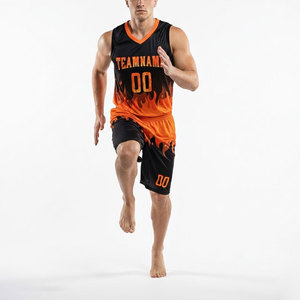Ensemble de maillots et shorts de basket-ball personnalisés, production OEM ODM - Product Image 4