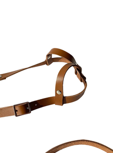 Brida Profesional para Caballo, Cabezada Acolchada de Cuero Suave, Correa de Nariz Ajustable, Hebillas Resistentes, Equipo de Equitación para Uso Diario - Product Image 2