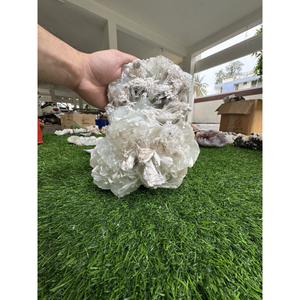 White Stilbite with Okenite <b>Crystal</b> Natural Mineral Specimen for Collection Wholesale Supplier - Product Image 5