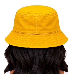 Sombrero de Pescador con Bordado de Poodle Amarillo y Letras Azules, Ala Ancha, para Mujer, Casual, de Moda, para Verano, Protección Solar, Uso Diario - Product Image 6
