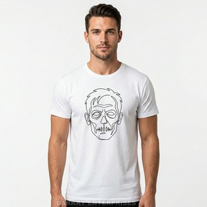 Camiseta Negra de Algodón Personalizada para Hombre con Estampado Gráfico de Kanji Japonés, Zombi y Samurái, Estilo Anime, Ropa Urbana, Camiseta Gráfica de Moda Masculina - Product Image 4