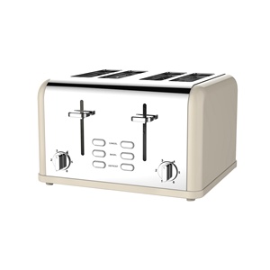 Oficina hogar hotel escuela alojamiento electrodomésticos de cocina tostadora de pan eléctrica sandwichera 4 rebanadas tostadora emergente de metal - Product Image 4