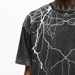 เสื้อยืดคอกลมแขนสั้นทรงปกติสำหรับผู้ชาย ผ้าคอตตอนเจอร์ซีย์เนื้อนุ่มระบายอากาศได้ดี น้ำหนัก 220 กรัม ลวดลายแบบกำหนดเอง สไตล์ลำลองแนวสตรีท - Product Image 4