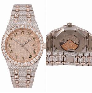 Reloj Clásico con Diamantes Moissanite, Totalmente Cubierto de Piedras, Estilo Hip Hop, Movimiento Automático VVS, Reloj de Lujo de Acero Inoxidable 2026 - Product Image 4