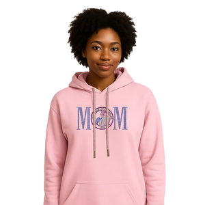 Sudadera con Capucha Rosa Brillante con Logo MOM para Mujer, Sudadera Informal de Manga Larga, Ropa de Calle para el Día a Día, Ropa Cómoda y a la Moda - Product Image 1