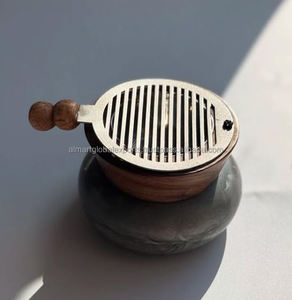 Quemador de Incienso de Resina, Recolector de Cenizas Único, Hecho a Mano en India, Decoración para el Hogar, Incienso para Meditación, Incrustaciones de Epoxi, Regalos de Ramadán, Amg - Product Image 1