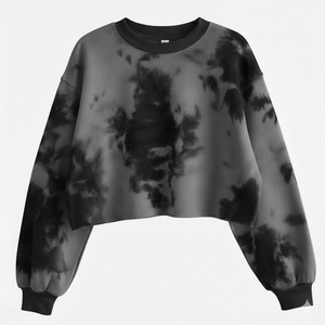 Women's Winter Knitted Printed Tie-Dyed <b>Sequined</b> Badge Crystal Hoodies & Sweatshirts Warm High Street Style - Product Image 6