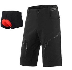 Short de cyclisme orange pour homme IMPROVEMENTS SPORTS avec rembourrage, séchage rapide, pour VTT, vêtements de sport pour adultes - Product Image 3