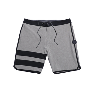 Pantalones Cortos Casuales de Verano para Hombre, Cintura Elástica, Corte Medio, Algodón/Poliéster, Color Sólido, Transpirables, Impermeables, Teñido Liso, Antiarrugas - Product Image 1