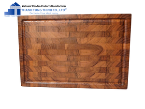 Planche à découper rectangulaire en bois faite à la main pour la cuisine - Product Image 6