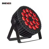 SHEHDS Luz de Escenario de 6/10 Canales, 18x18W RGBWA UV LED Par Can DMX512, Luz DJ Activada por Sonido Automático