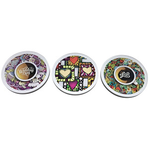 Aimants de réfrigérateur en acrylique en forme de cœur colorés pour les fêtes de mariage - Product Image 5