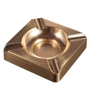 Cenicero Metálico Resistente con Base Profunda, Porta Cenizas de Cigarrillos, Resistente al Viento, para Uso en Interiores y Exteriores, para el Hogar - Product Image 2