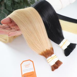 Cuticle Aligned Virgin Hair Bulk Human Hair Extensions Vietnamese Hair Supplier Color <b>Highlight</b> 2/5ash - Product Image 6
