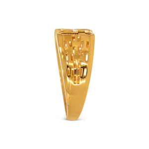 Modern Heritage <b>Men's</b> Gold <b>Ring</b> Luxury Gold Plated Swastik Lucky Symbol <b>Ring</b> <b>for</b> <b>Men</b> Classic Religious Signet <b>Ring</b> - Product Image 4
