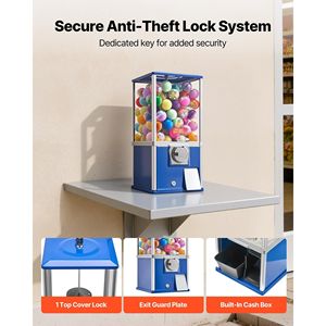Máquina Expendedora de Chicles de 21 Pulgadas, Dispensador de Dulces de 25 Centavos para Centros Comerciales y Supermercados para AMU - Product Image 6