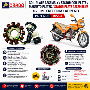 lml freedom adreno stator coil plate assembly export quality for two wheeler spare parts india orado - Product Image 2
