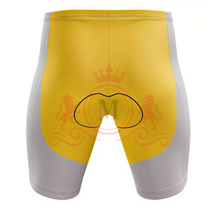 Ensemble maillot et short de cyclisme pour homme, jaune et gris, respirant, en polyester, pour adultes, uniforme de cyclisme - Product Image 5