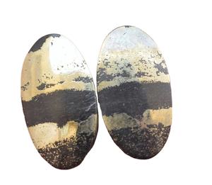 Pares de oro Apache con patrón increíble, al por mayor, piedras preciosas de pirita - Product Image 4