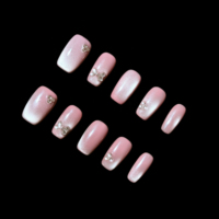 Ongles press-on faits à la main, design personnalisé, qualité salon, réutilisables, vente en gros, directement de l'usine