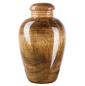 Walnut Carved Cremation Urn Wooden Ashes <b>Keepsake</b> <b>Memorial</b> <b>Box</b> Adult Funeral Urn Custom Color - Product Image 1