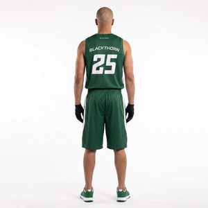 Pantalones Cortos Deportivos de Baloncesto para Hombre, 100% Poliéster, Malla Elástica en Cuatro Direcciones, Estampado Sublimado, Nombre del Equipo Personalizado en la Parte Delantera, Sin Mangas - Product Image 4
