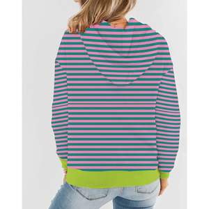 Sweat-shirts durables pour femmes, stylés avec des coutures renforcées, doublure brossée en tissu coton, poignets côtelés et coupe ample moderne. - Product Image 5