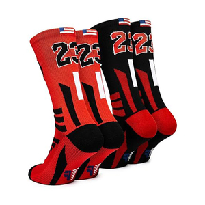 Calcetines Deportivos Personalizados de Alta Calidad para Hombre, de Spandex/Poliéster, de Secado Rápido, Antibacterianos, Transpirables y Absorbentes del Sudor - Product Image 4