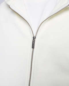 Sweat à capuche zippé en molleton de coton épais OEM pour homme, coupe oversize et carrée, épaules tombantes, logo personnalisé, haute qualité, style Y2K - Product Image 4