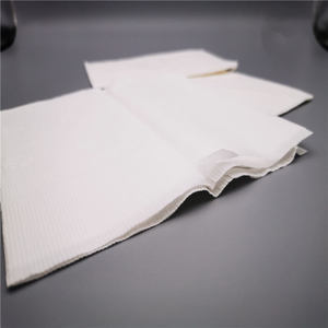Serviette hygiénique écologique 1/8 pliée, vierge, blanche, 2 plis, qualité restaurant, papier de table - Product Image 5