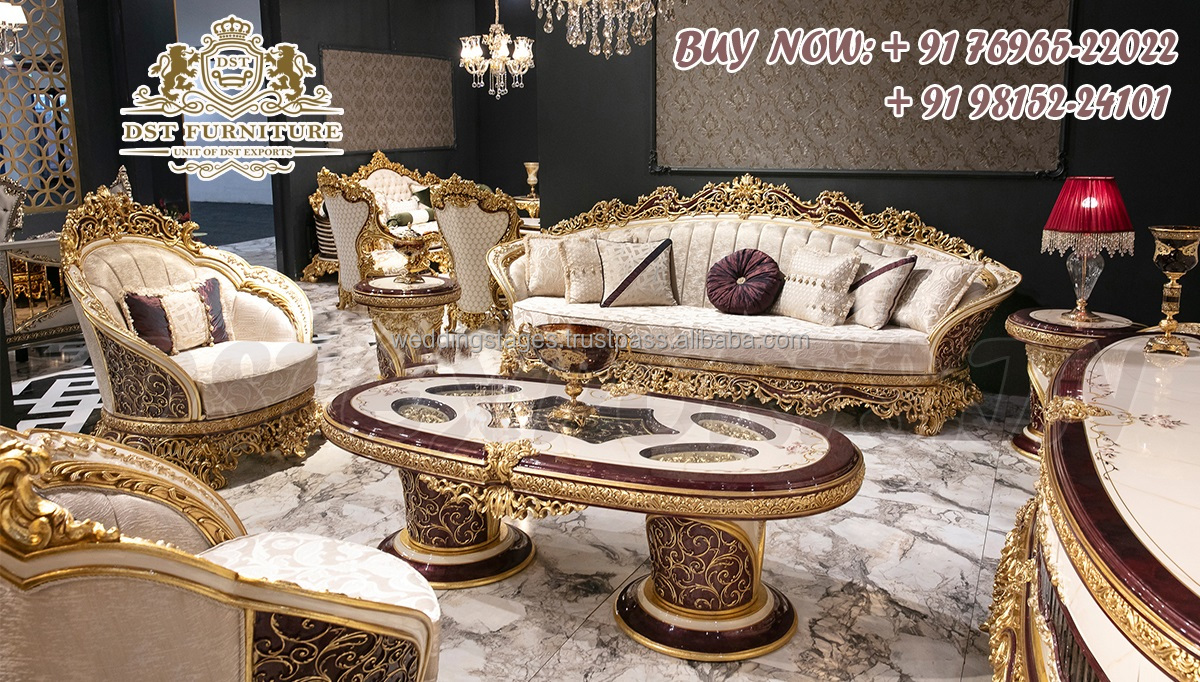 Maharaja Living Room Furniture Set - Luxury & Durability