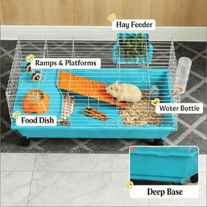 Rolling Bunny Pet Cage <b>Small</b> Animal Guinea Pig Cage - Product Image 4