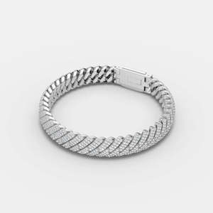Men's Moissanite Cuban Link Bracelet 925 Silver <b>Iced</b> <b>Out</b> Hip Hop Jewelry Diamond Tennis <b>Chain</b> Luxury Bling Party Gift Fashion - Product Image 3