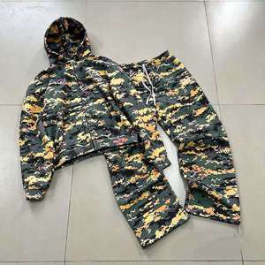 Custom Heavy Weight Winter Tracksuit Baggy Oversized Solid Pullover Streetwear Sweatsuit 100% Cotton Sweatpants Hoodie <b>Set</b> - Product Image 2