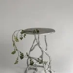 Master Piece Modern Round <b>Marble</b> Top Coffee <b>Table</b> Set With Metal Frame Industrial Design Living Room Furniture - Product Image 4