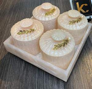 Ensemble de plateaux de service pliables de luxe en résine de qualité supérieure, faits à la main, résistants à l'humidité, avec motif floral, lavables au lave-vaisselle, différents modèles - Product Image 6