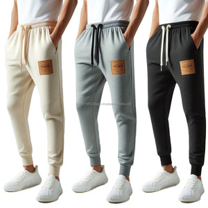 Men's Activewear <b>Joggers</b> Sweatpants Elastic Waist Flat Front <b>Stacked</b> Outdoor Sweat Pants Casual Style Cotton Track Pant Trousers - Product Image 6