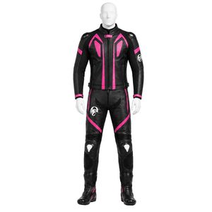 Conjunto de Motocicleta Negro y Rosa para Hombre, Chaqueta y Pantalones de Motociclismo, Equipo de Protección, Ropa Ligera para Carreras y Turismo - Product Image 1