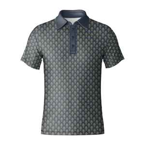Nouvelle mode masculine, vêtements en tissu lisse, imprimé sur toute la surface, style décontracté, haut imprimé par sublimation, polo - Product Image 2
