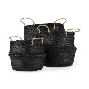 Bathroom organizer seagrass <b>basket</b> handmade from woven straw wholesale sea grass tribal <b>baskets</b> - Product Image 1