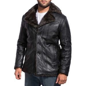 Veste à capuche en cuir pour hommes au meilleur prix Veste en cuir respirante coupe-vent de conception personnalisée pour hommes 2026 - Product Image 1
