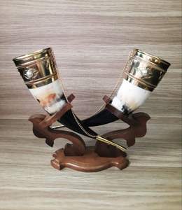 Cuerno Vikingo Grande para Beber con Soporte de Cuero, Hueso de Búfalo, Hecho a Mano, Duradero, Moderno, Calidad Premium, Se Aceptan Tamaños Personalizados - Product Image 2