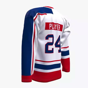 Tela de alta calidad para camisetas de hockey sobre hielo, ajuste cómodo, ideal para juegos competitivos y sesiones de entrenamiento. - Product Image 3