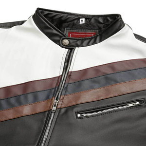 High Quality Customized Printing Eco-Friendly Leather Canvas Casual Winter <b>Zipper</b> Front Hooded Men Varsity <b>Jacket</b> Wholesale Best - Product Image 3