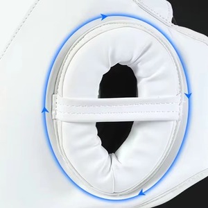Casque de boxe intégral professionnel personnalisé en gros, équipement de protection, fermeture élastique réglable, unisexe, adulte, casque de boxe sportif - Product Image 5