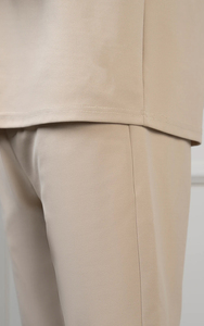 Pantalones Cortos Casuales Transpirables de Cintura Media con Elástico, Pantalones Cortos de Color Sólido de Alta Calidad, Pantalones Cortos Bermuda de Algodón Oxford Blanco para Hombre - Product Image 5