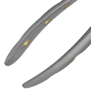 Forceps d'extraction dentaire # F4 Pointe diamantée, manche doré, acier inoxydable, poignée ergonomique manuelle, certifié CE, extraction dentaire - Product Image 5