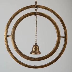 Décoration d'Halloween en métal faite à la main avec des motifs d'étoiles, d'anges, de soleil et de lune, décoration intérieure pour chambre d'enfant, ornement suspendu, finition dorée - Product Image 2