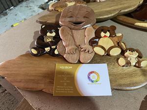 Meilleur prix Tortue de mer en bois fabriqué à la main Intarsia pour la maison décoration murale créative maison fête cadeau - Product Image 4